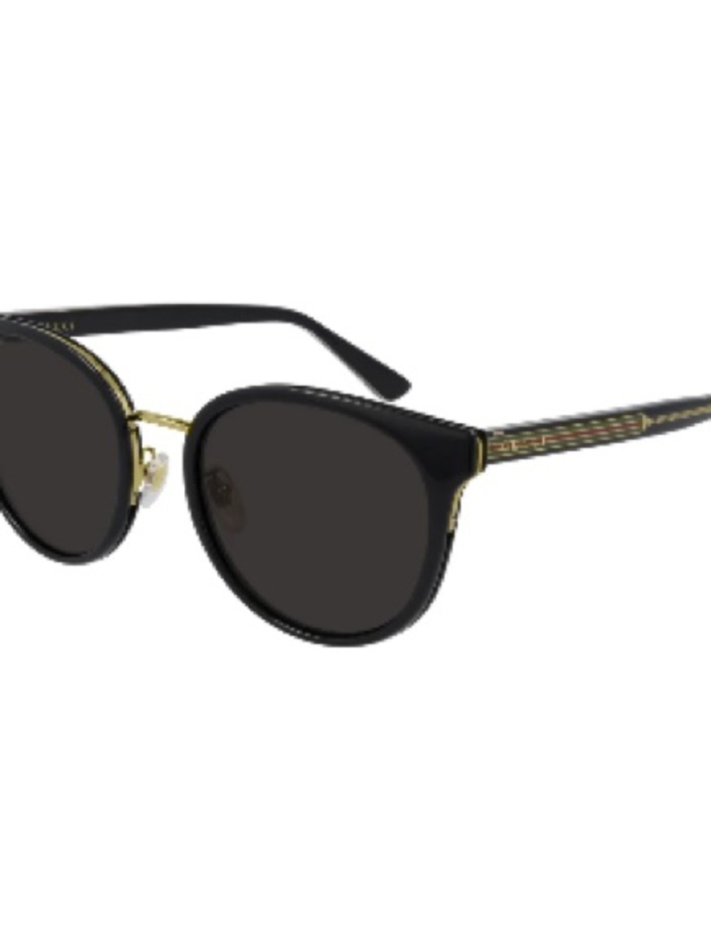 Gucci Black and Gold Women's Sunglasses